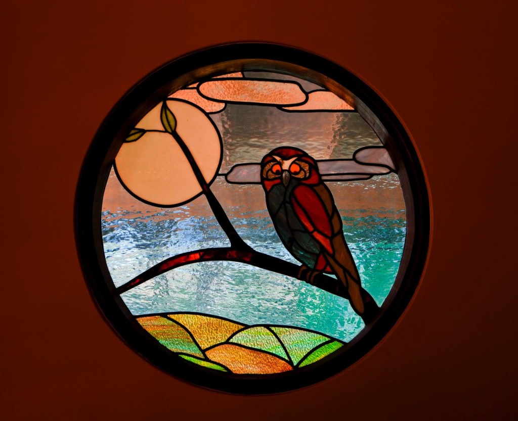 Stained Glass Window-Owl